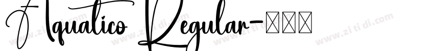 Aquatico Regular字体转换